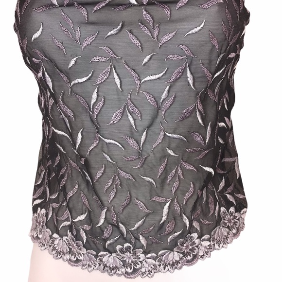 Sheer Embroidered Camisole - Picture 4 of 9